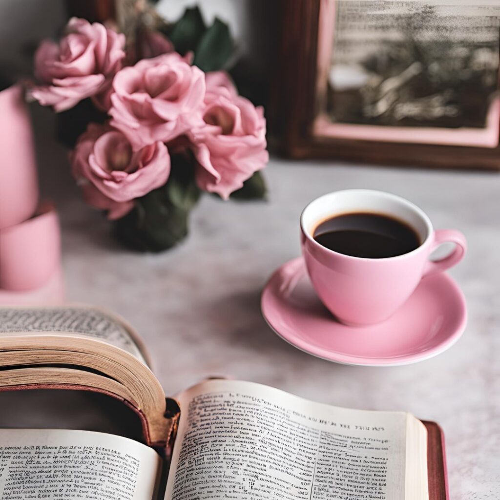 Bible and coffee